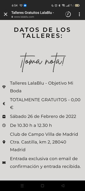 Taller gratuito para novios 2