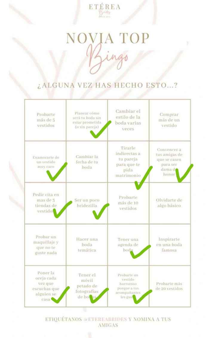 Bingo de novia, ¡a ver quién me supera! - 1