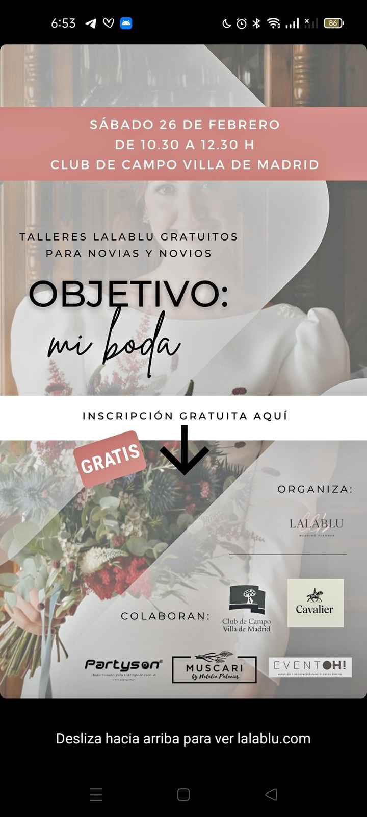 Taller gratuito para novios - 1