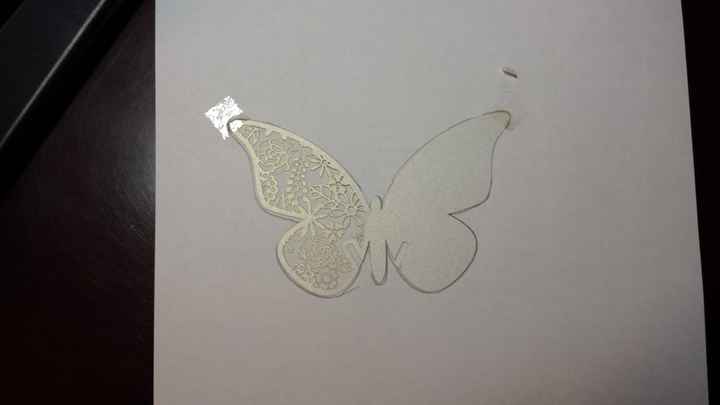 mariposa en la plantilla