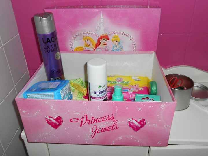caja de amenities baño chicas