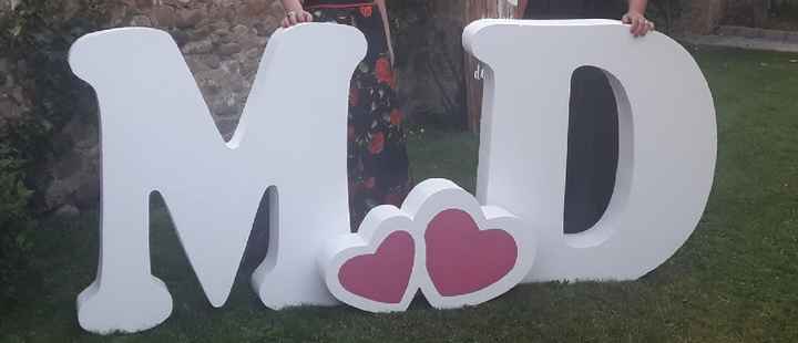 Vendo letras m y d y cartel - 2