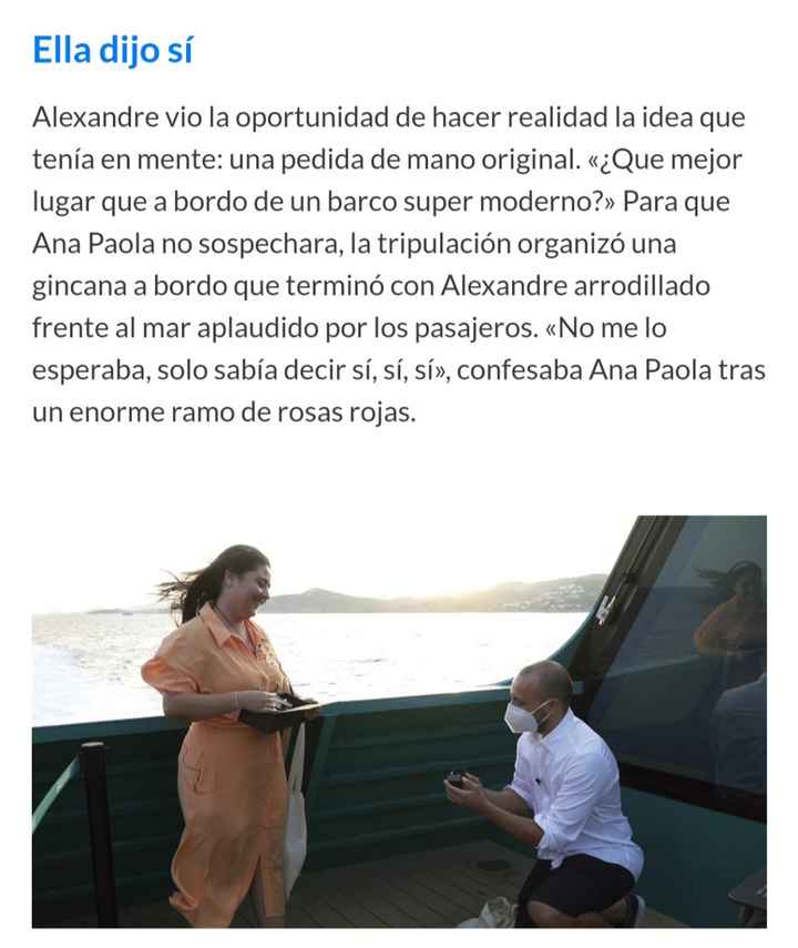 ¿ Como os pidieron matrimonio ? - 1