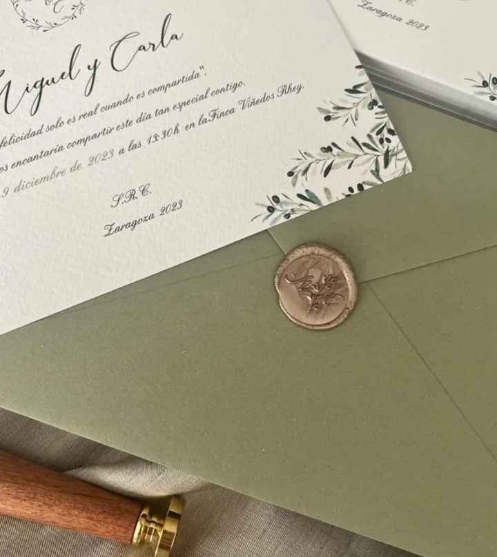 Ideas de cierres decorativos para sobre de invitación - 3