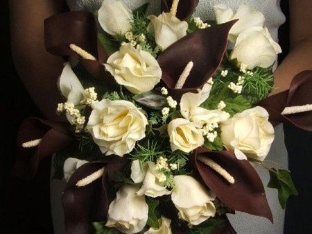 Ramo marron y  blanco