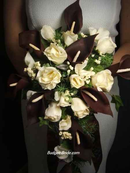 Ramo marron y blanco