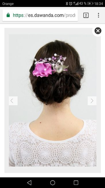 Tocado fucsia - 1