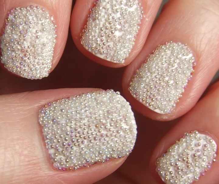 Uñas decoradas novia