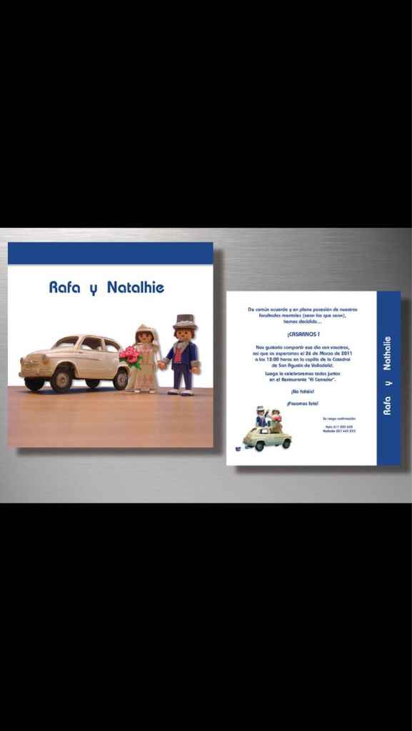 Invitaciones playmobil - 1