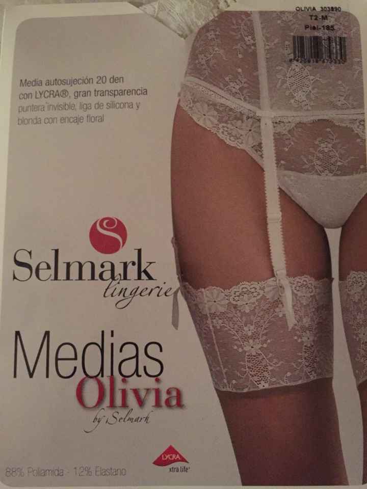 Medias con blonda blanca - 1