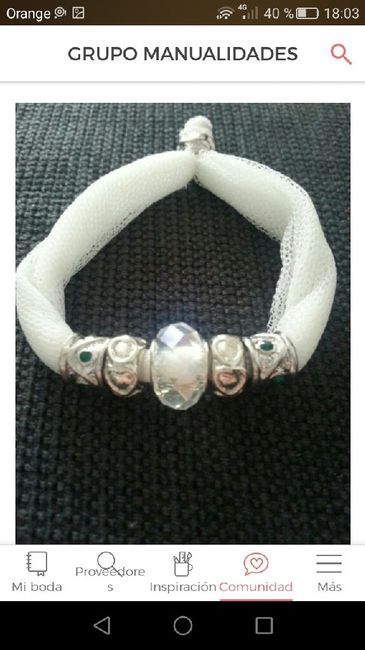 Pulseras de la tela de mi vestido - 1
