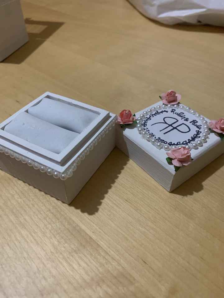 Porta alianzas y porta arras diy - 5
