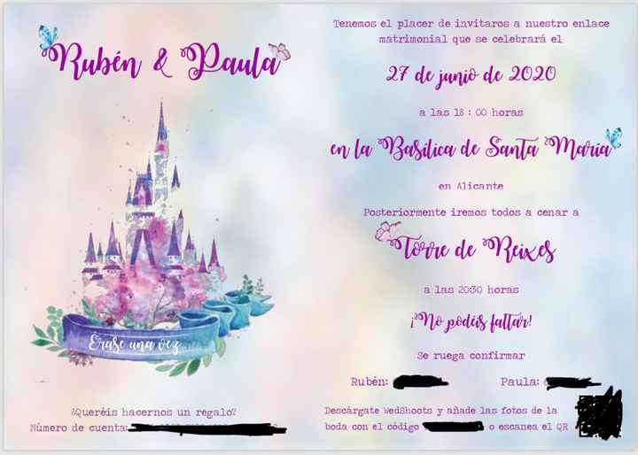 Tarjetas de invitación - 1