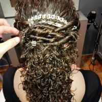 Peinado de novia en pelo rizado - 1