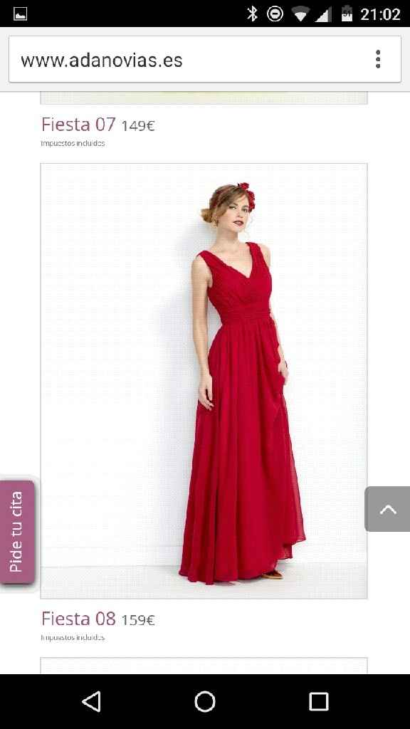 Vestido estilo griego y con color - 1