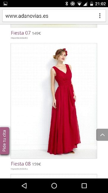 Vestido estilo griego y con color - 1