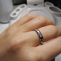 anillo oro blanco