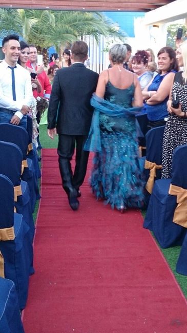 Llegando al altar