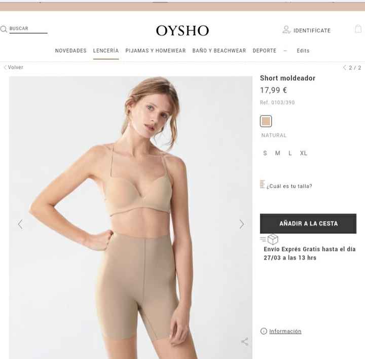 sos ropa interior traje de novia - 1