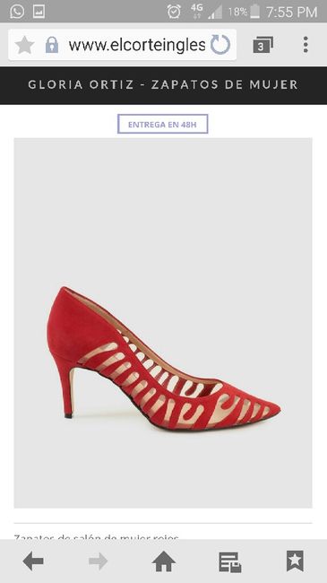 Busco zapatos abiertos rojos - 2