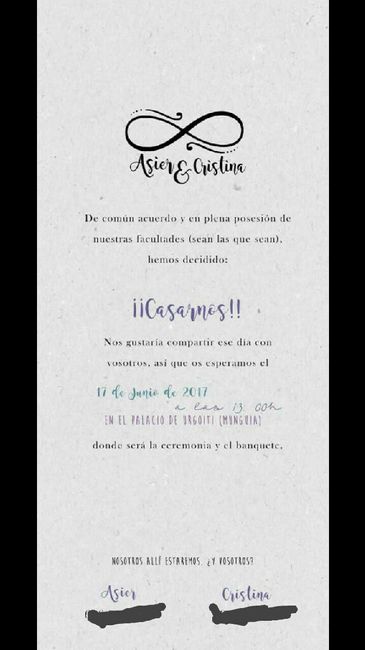 Frase para invitaciones - 1