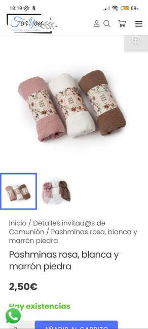 Regalar fular / mantas a invitadas 2