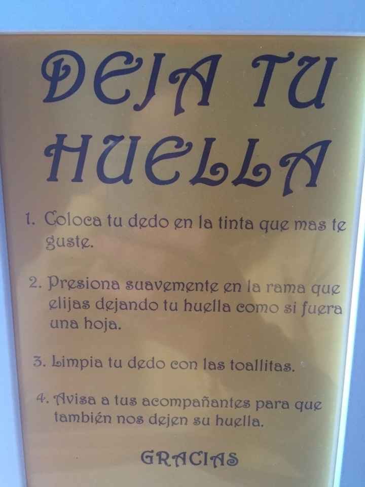 Como colocar arbol de huellas. - 1