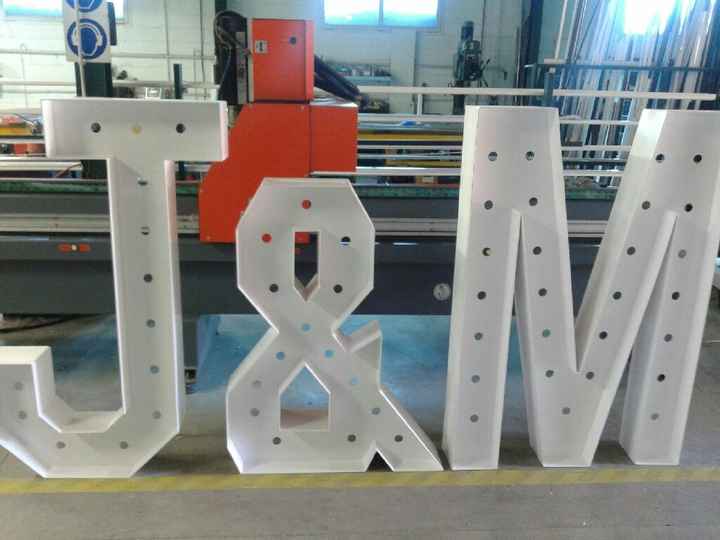 Letras gigantes diy con luces - 1
