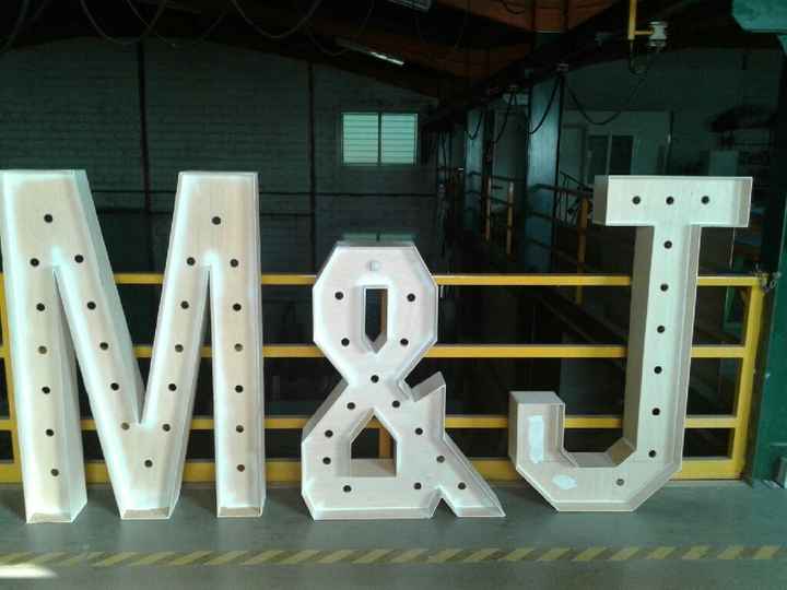 Letras gigantes diy con luces - 1