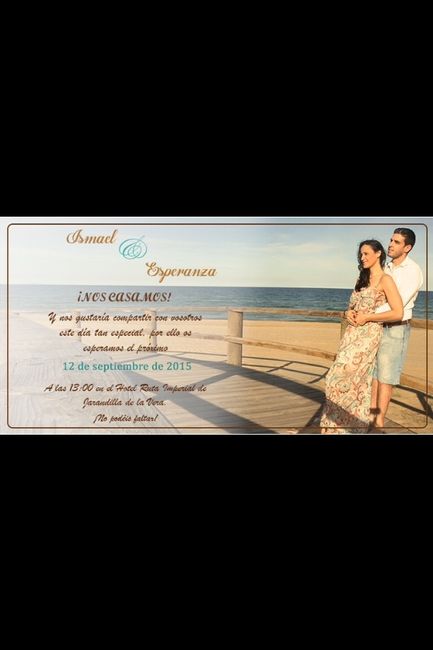 Invitaciones  con foto - 1