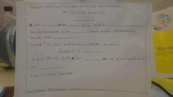 Invitaciones de tres - 1
