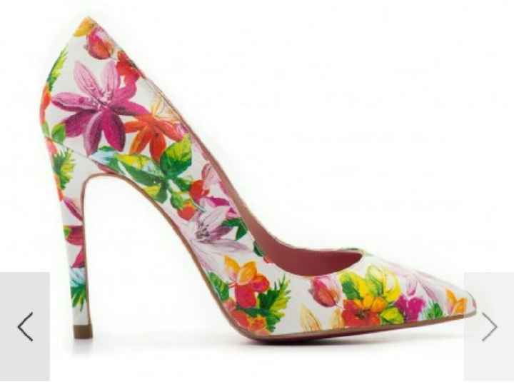 Zapatos estampado floral - 1