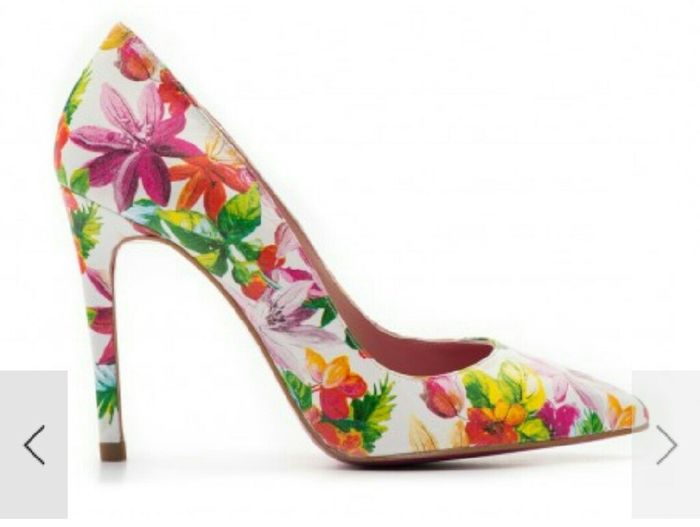 Zapatos estampado floral - 1