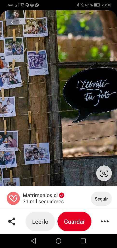 ¿Tendrás un rincón de fotos en tu boda? - 1