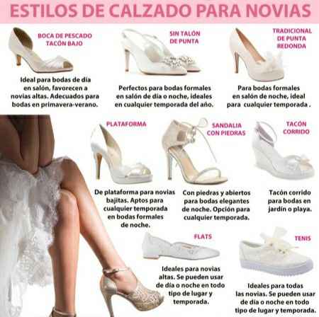 Estilos de zapatos de novia - 1