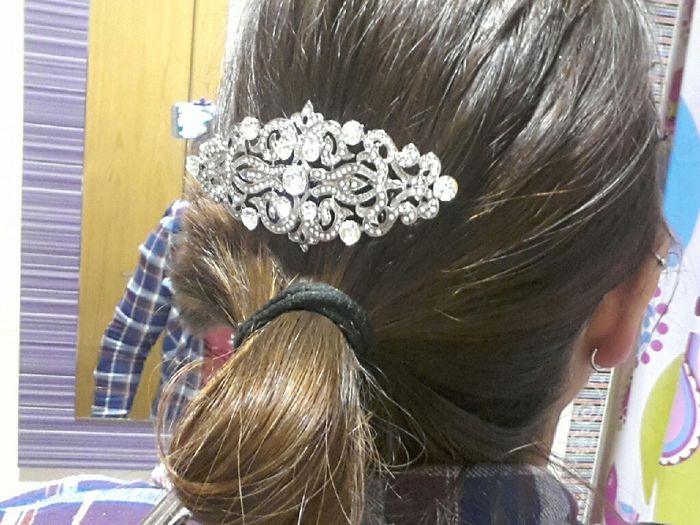 Peina de novia aliexpress preciosa y baratísima - 1