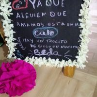 Hola buenas tardes! Nos casamos en octubre y tenemos casi todo  preparado.este será nuestro cartel d