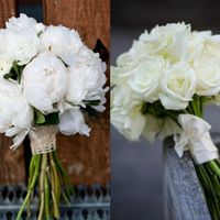 Incecisa con el ramo