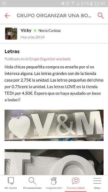 Letras gigantes - 1