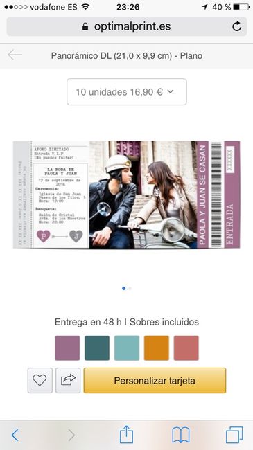 Invitaciones de boda - 1