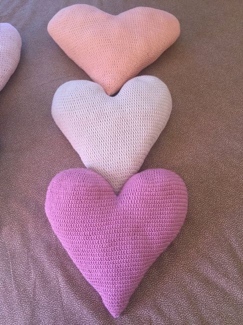 Corazones crochet - 1