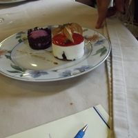 Tarta de queso y helado