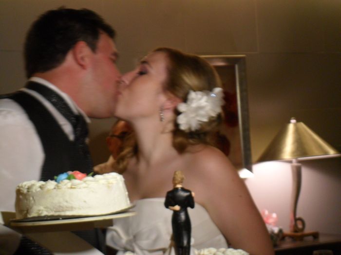 besos con la tarta