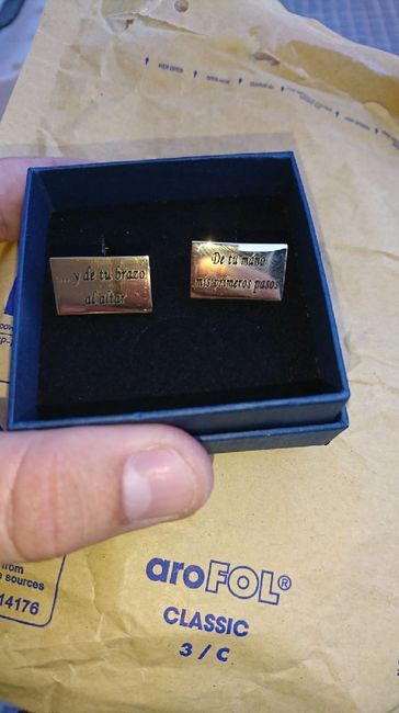 gemelos personalizados para el padrino - 1