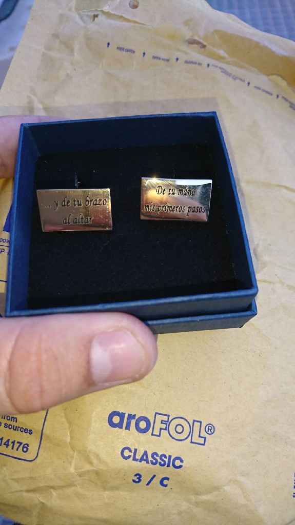 gemelos personalizados para el padrino - 1