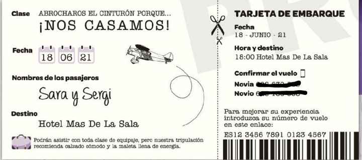 Número de cuenta en las invitaciones? - 1