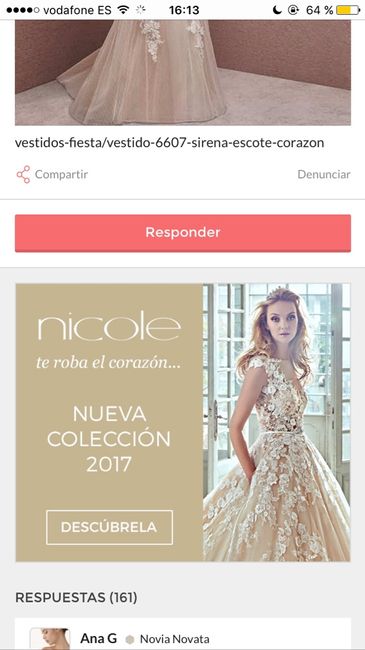 Enamorada de un vestido que no es de novia - 1