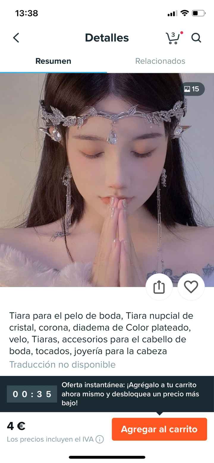 Zapatos de novia y corona o tiara - 1