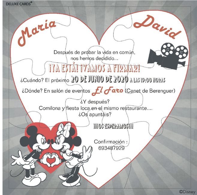 Invitaciones boda - 1