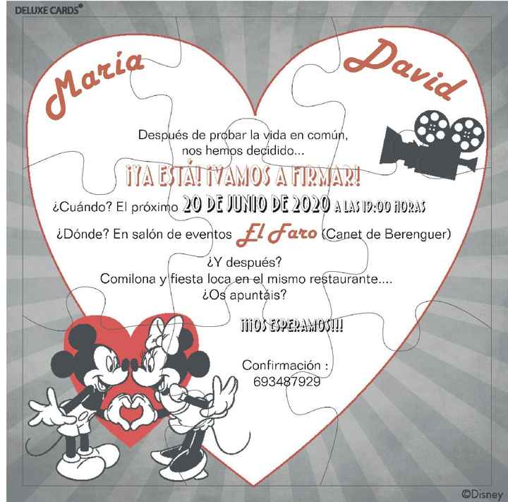 Invitaciones boda - 1